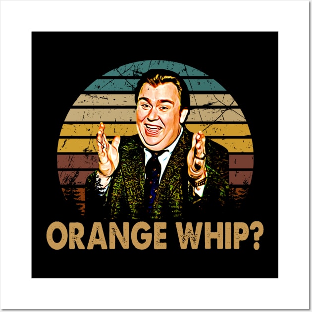 uncle buck black art retro orange whip Wall Art by LolitaGad